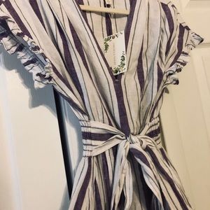 Brand-new lavender stripped dress